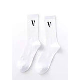 V Lone Socks Orange Big V Tube Socks Skate Socks Basketball