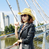 Cowgirl Hats Bohemian Hollow Western Cowboy Hat Women's Summer Hat