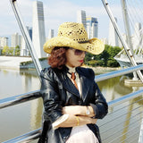 Cowgirl Hats Bohemian Hollow Western Cowboy Hat Women's Summer Hat