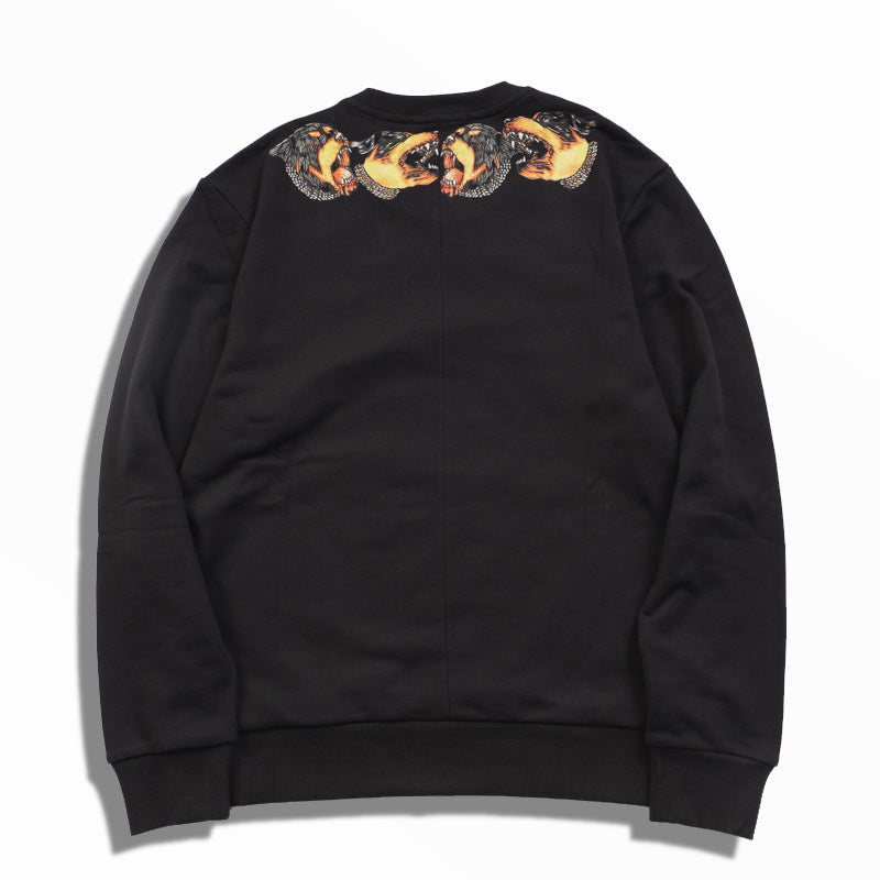 GVC Hoodie Dog Head Pattern Pure Cotton Loose Sweater Couple