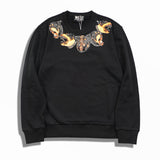 GVC Hoodie Dog Head Pattern Pure Cotton Loose Sweater Couple