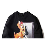 GVC Hoodie Deer Pattern Cotton Loose Men and Women