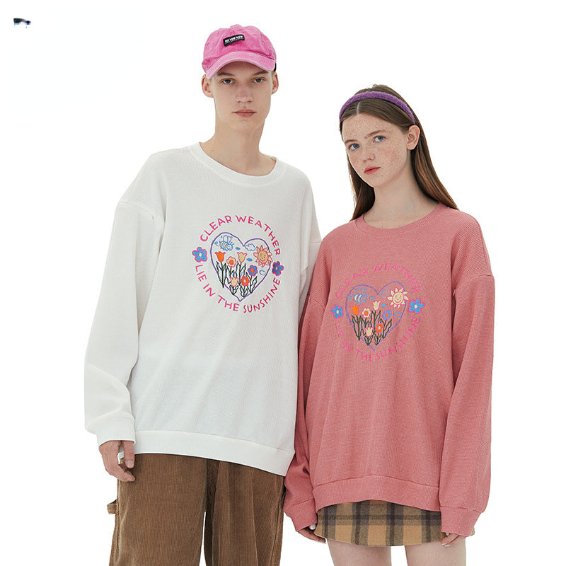Preppy Aesthetic Sweatshirt Loose Men's and Women's Long Sleeves Sweatshirt Pullover