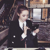 Tb Plaid Cardigan Couple Sweater Coat