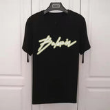 T Shirt Balmain T-shirt Couple Wear Men and Women Gilding Letters Printed Short Sleeved T-shirt