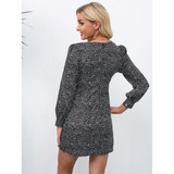 Nina Parker Graffiti Dress Long Sleeve Short Dress Dress