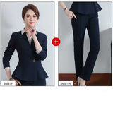 Women Autumn Uniform Designs Formal Style Office Lady Bussiness Attire Work Suit Business Suit Workwear