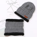 Men Winter Hats Autumn and Winter plus Pouch Cap Men's Knitted Hat