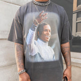 Asap Yams T Shirt Summer Asap Rocky Hip Hop Print Short Sleeve T-Shirt