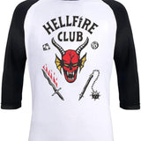 Stranger Things Hellfire Club T Shirt Printed Top Men's and Women's Short-Sleeved T-shirt