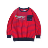 Children Boy Hoodie Spring Boys Long Sleeve Striped Terry
