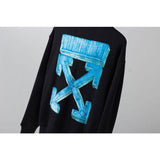 Pullover Sweatshirts Autumn And Winter Arrow Print Round Neck Long Sleeve Sweater Owt