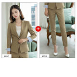 Womens Autumn Uniform Designs Formal Style Office Lady Bussiness Attire Work Suit