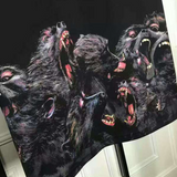 GVC T Shirt Baboon Pattern Cotton Short Sleeve Loose Men