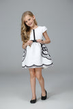 Girl Dress Spring and Autumn Half Sleeve Print Dress