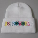 Travis Scott Astroworld Cap Color Embroidery Knitted Hat Pullover Men and Women Beanie Hat