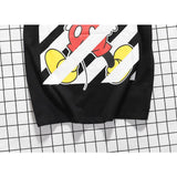 Cartoon Mickey Men and Women Short Sleeve Ow Donald Duck Loose Twill Couple Cotton Tshirt Owt t shirt