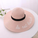 Fedora Golf Hats Fashion Embroidered with Letters Sun Hat Sun Hat Summer Vacation