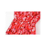 Nina Parker Graffiti Dress Fashionable Flower Print Long Sleeve Dress