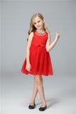 Girl Dress Light Diamond Lace Princess Dress Children's Sleeveless Vest Dress