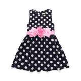 Girl Dress Summer Sleeveless Polka Dot Girls' Dress