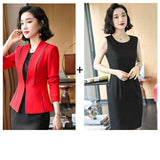 Women's Autumn Uniform Designs Formal Style Office Lady Bussiness Attire Work Suit Women's OL Jacket