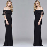 Formal Dresses & Gowns Dress Elegant Slim-Fit Solid Color Long Dress Evening Dress