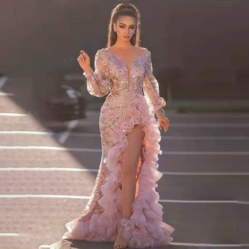 Marilyn Monroe Dress Sexy Pink Evening Dress