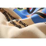 Rrr123 Hoodie Rainbow Snake Vintage Print Foam Hooded Sweater
