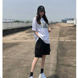 Women's Cargo Shorts Workwear Shorts Women's Summer Loose Straight Bermuda Shorts