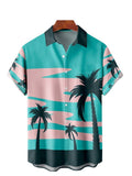 Men Beach T Shirts Men's Short Sleeve Shirt