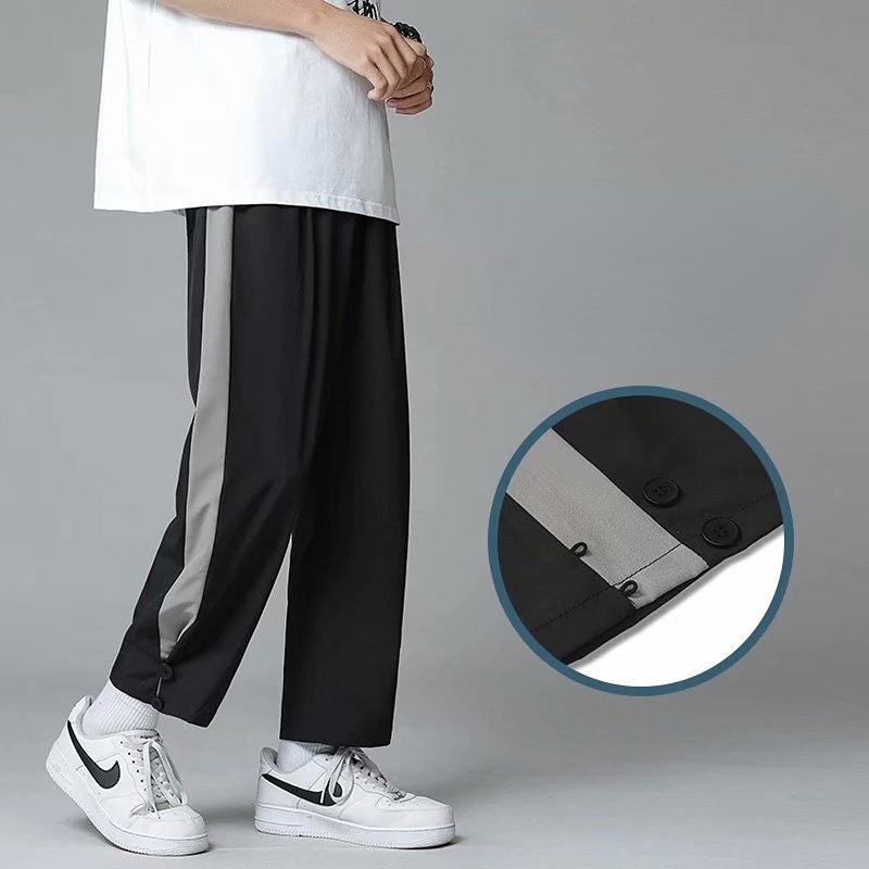 Men Pants Men's Summer Loose Straight Sports and Leisure Pants