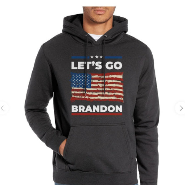 Let'S Go Brandon Hoodie Winter English Letters Printed Hoodie