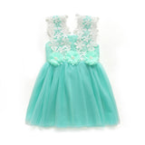 Girl Dress Lace Flower Vest Princess Dress