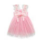 Girl Dress Lace Flower Vest Princess Dress