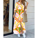 Nina Parker Graffiti Dress Long Sleeve Printed Shirt Dress