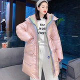 Women Winter Coats Puffer Jacket Down Coat Hooded Thickened Down Jacket Big Pocket Winter Coat
