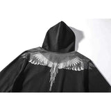 Marcelo Burlon Hoodie MB Wing Pattern Hooded Sweater for Men and Women