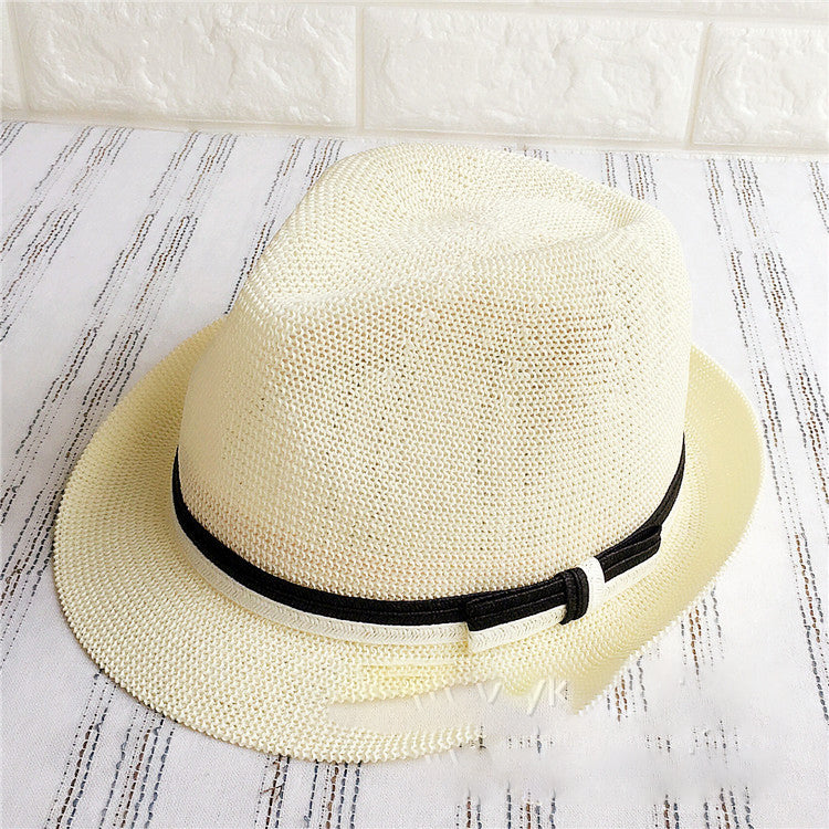 Fedora Golf Hats Summer Knitted Straw Hat Sun Hat Summer Short