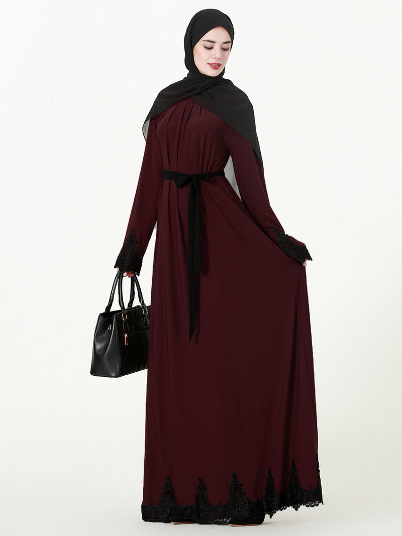 Muslim Women Stylish Kashibo Abaya Muslim Ladies Long Gown Islamic Clothing Jilbab Jalabiya Long Sleeve Embroidered Fashion Dress