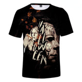 Michael Myers T Shirt Halloween Casual Short Sleeve