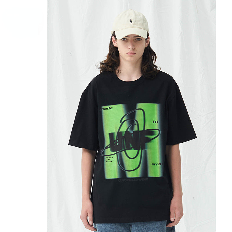 Preppy Aesthetic T Shirt Summer Printed Cotton Short Sleeve T-shirt Casual