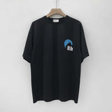 Rhude T Shirt Limited Rhude Snow Mountain Sunset Sunset Printing