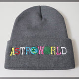 Travis Scott Astroworld Cap Color Embroidery Knitted Hat Pullover Men and Women Beanie Hat
