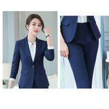 Womens Autumn Uniform Designs Formal Style Office Lady Bussiness Attire Work Suit