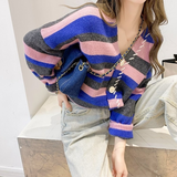 Preppy Aesthetic Sweater Autumn Women Loose Sweater Women