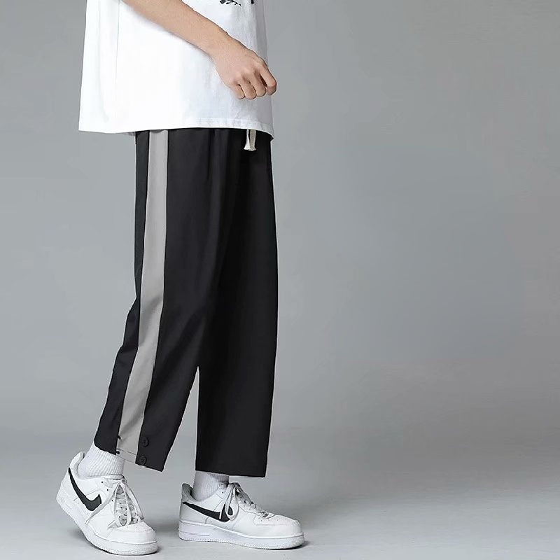 Men Pants Men's Summer Loose Straight Sports and Leisure Pants
