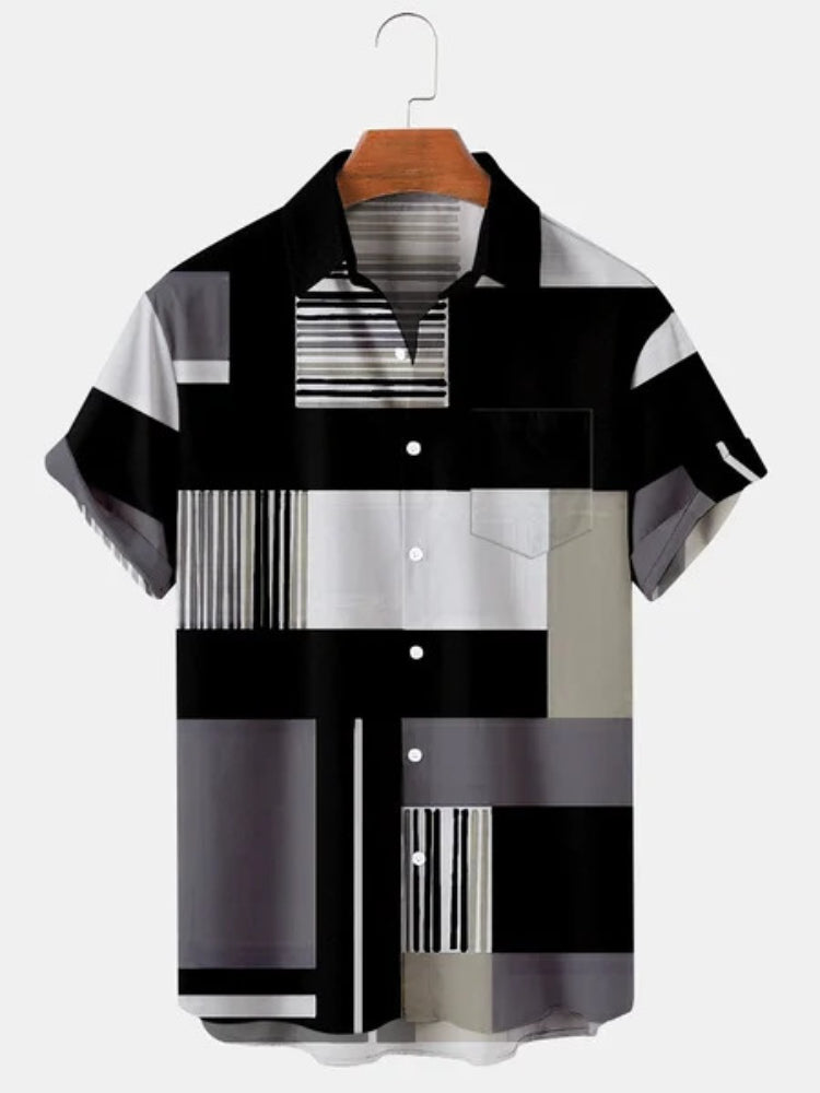 Men Beach T Shirts Men's Fashion Short Sleeve Shirt