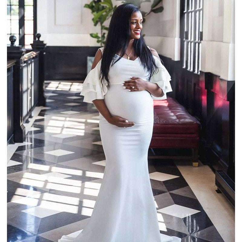 Maternity Clothes Dress Stretch Maternity Jumpsuit Dress