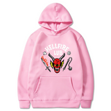 Stranger Things Hellfire Club Hoodie Printed Hoodie Fleece-Lined